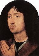 Hans Memling Portrait of a Young Man at Prayer oil painting